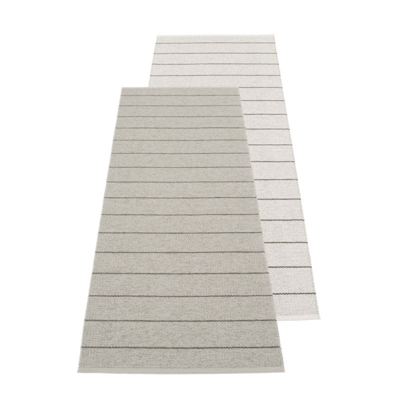 Carl Kunststoffteppich 70x180 cm WARM GRAU / FOSSIL GRAU Pappelina EINZELSTÜCK